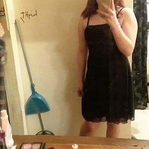 A tasteful little black dress for the young lady